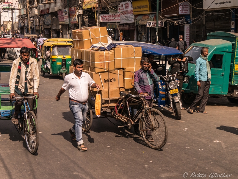 Verkehr in Chandri Chowk - Old Delhi