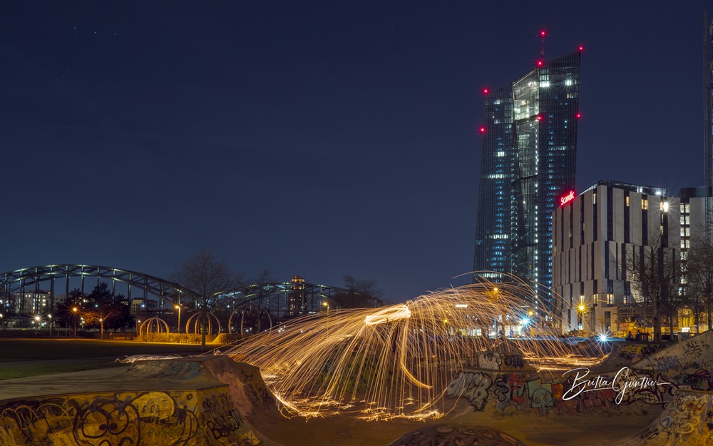 Light Painting im Skaterpark