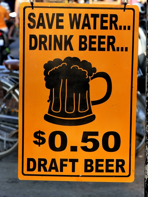 Bierpreis auf der Pub Street
